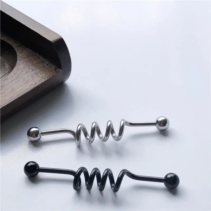 14G Cross Industrial Barbell Piercing Heart Earring Straigh Bar Cartilage Ear Piercing Barbells Body Jewelry Ear Piercing Ring