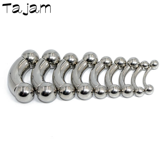 1PC Stainless Steel Straight Barbell Rings Curved Banana Penis Tragus Ear Piercing Male Genital Nipple Bar Fashion Body Piercing