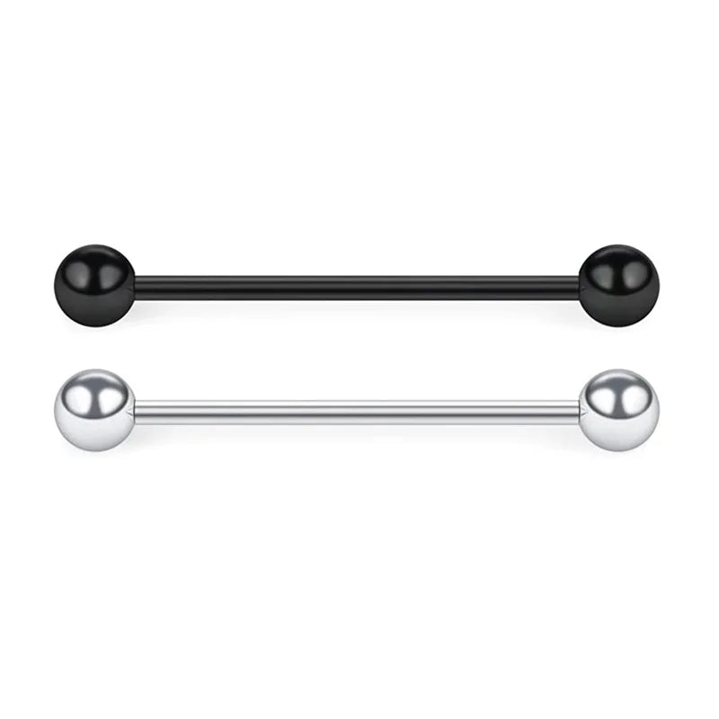 14G Cross Industrial Barbell Piercing Heart Earring Straigh Bar Cartilage Ear Piercing Barbells Body Jewelry Ear Piercing Ring
