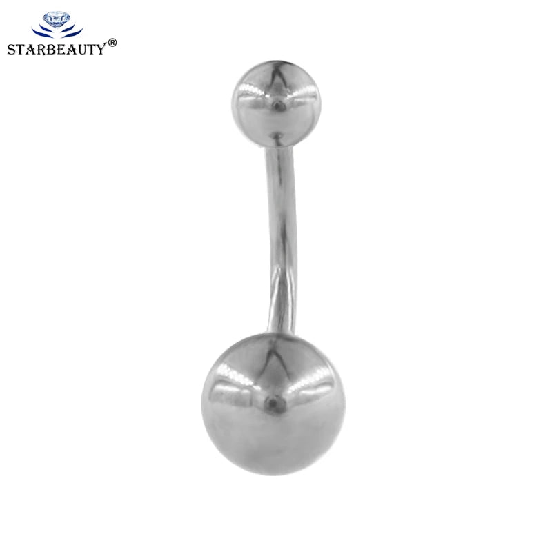 5Pcs/Lot G23 Titanium Silver&Gold Curved Barbell Piercing Belly Button Navel Rings Body Piercing Nombril Ombligo Jewelry