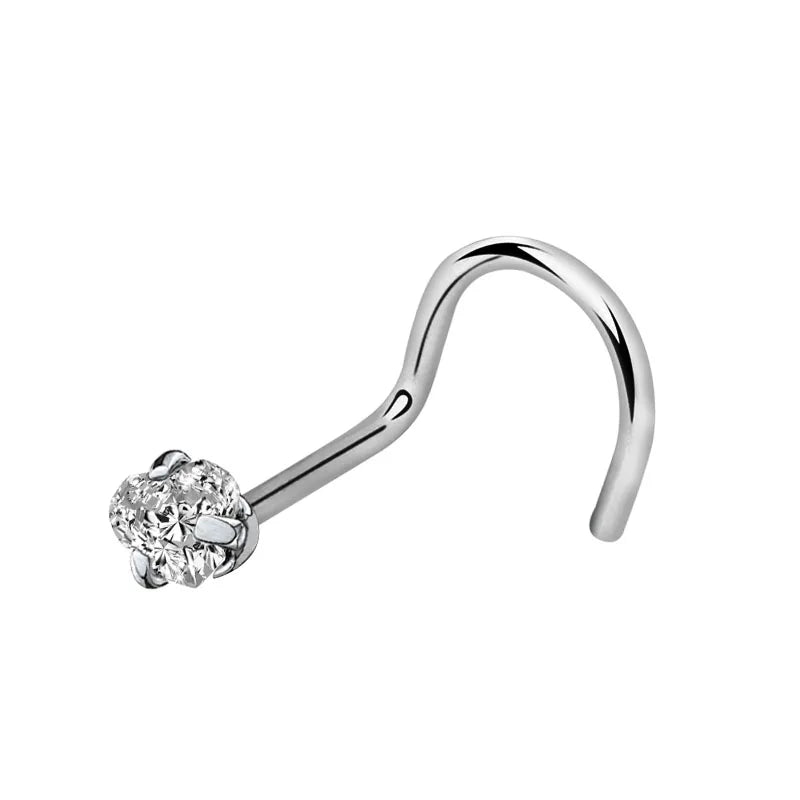 High Quality 10 Set/Set 316L Steel Body Piercing Jewelry Nose Screws Ball Nose Studs 20G for Men/Women Sexy Stainless Steel Gift