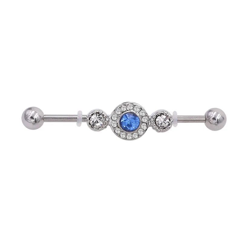 1PC Industrial Barbell Piercing Earrings Long Bar Cartilage Scaffold  Body Jewery