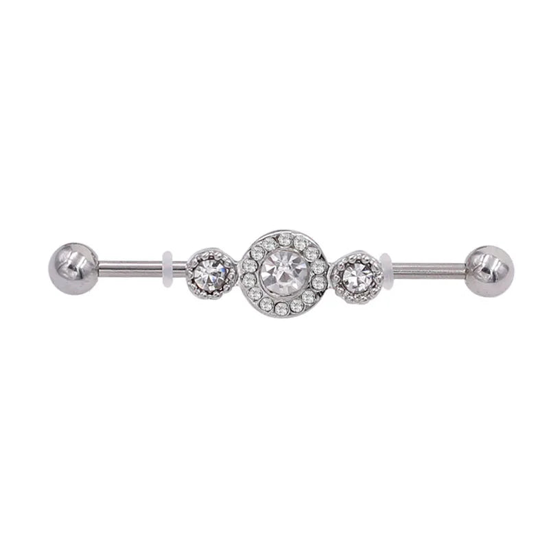 1PC Industrial Barbell Piercing Earrings Long Bar Cartilage Scaffold  Body Jewery