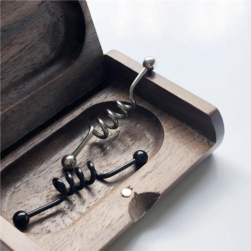 14G Cross Industrial Barbell Piercing Heart Earring Straigh Bar Cartilage Ear Piercing Barbells Body Jewelry Ear Piercing Ring