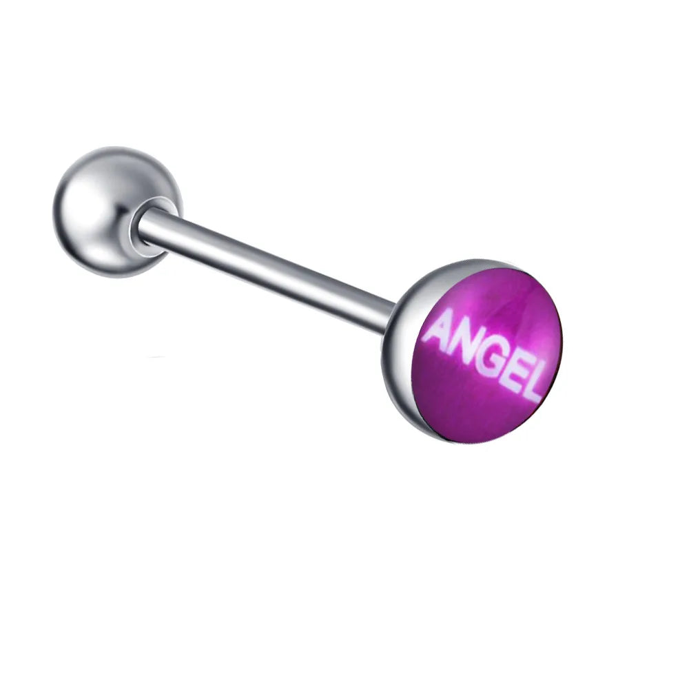 1PC 28 Styles Tongue Ring Piercing Sexy Tongue Barbell Surgical Stainless Steel Cross Nightclub Bar Stud Piercing Body Jewelry
