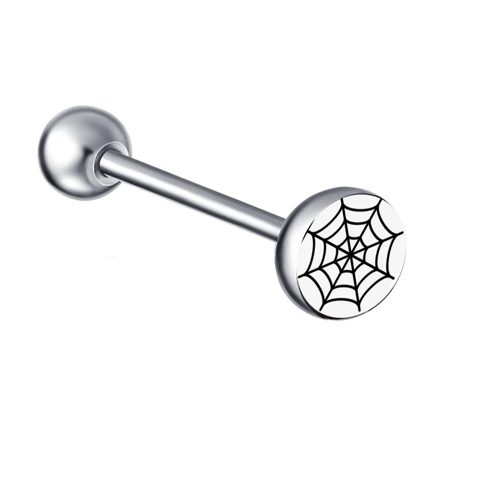 1PC 28 Styles Tongue Ring Piercing Sexy Tongue Barbell Surgical Stainless Steel Cross Nightclub Bar Stud Piercing Body Jewelry