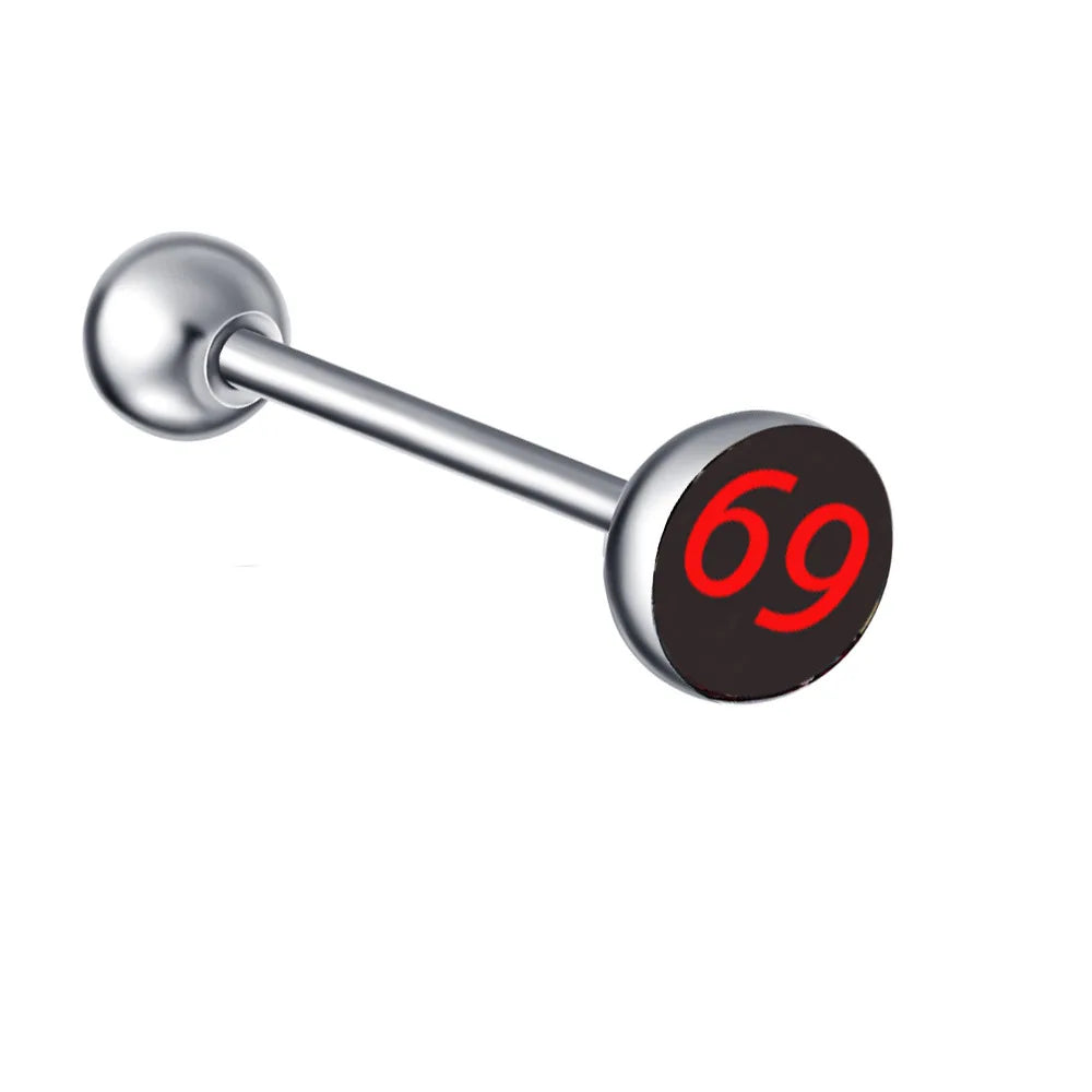 1PC 28 Styles Tongue Ring Piercing Sexy Tongue Barbell Surgical Stainless Steel Cross Nightclub Bar Stud Piercing Body Jewelry