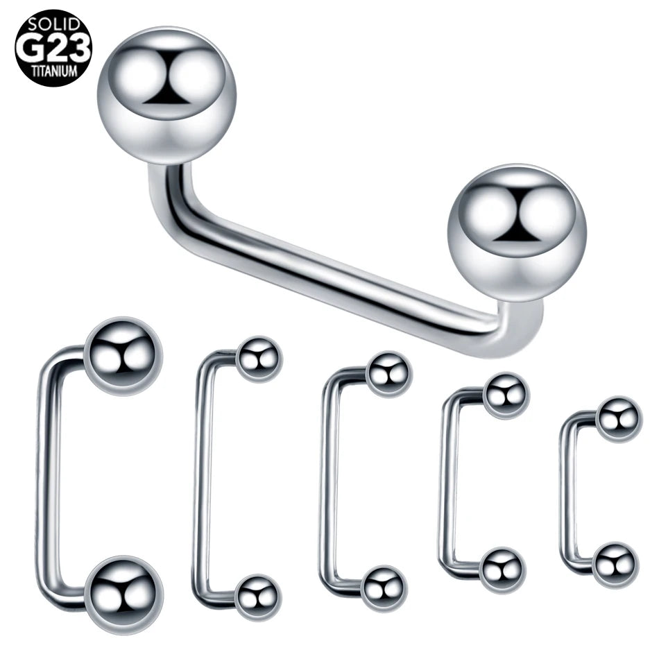 1PC Titanium 16G 14G External&Internal Thread Surface Bar Industrial Barbell CZ Micro Dermal Anchors Ring Piercings Sexy Jewelry