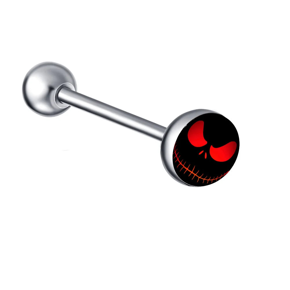 1PC 28 Styles Tongue Ring Piercing Sexy Tongue Barbell Surgical Stainless Steel Cross Nightclub Bar Stud Piercing Body Jewelry