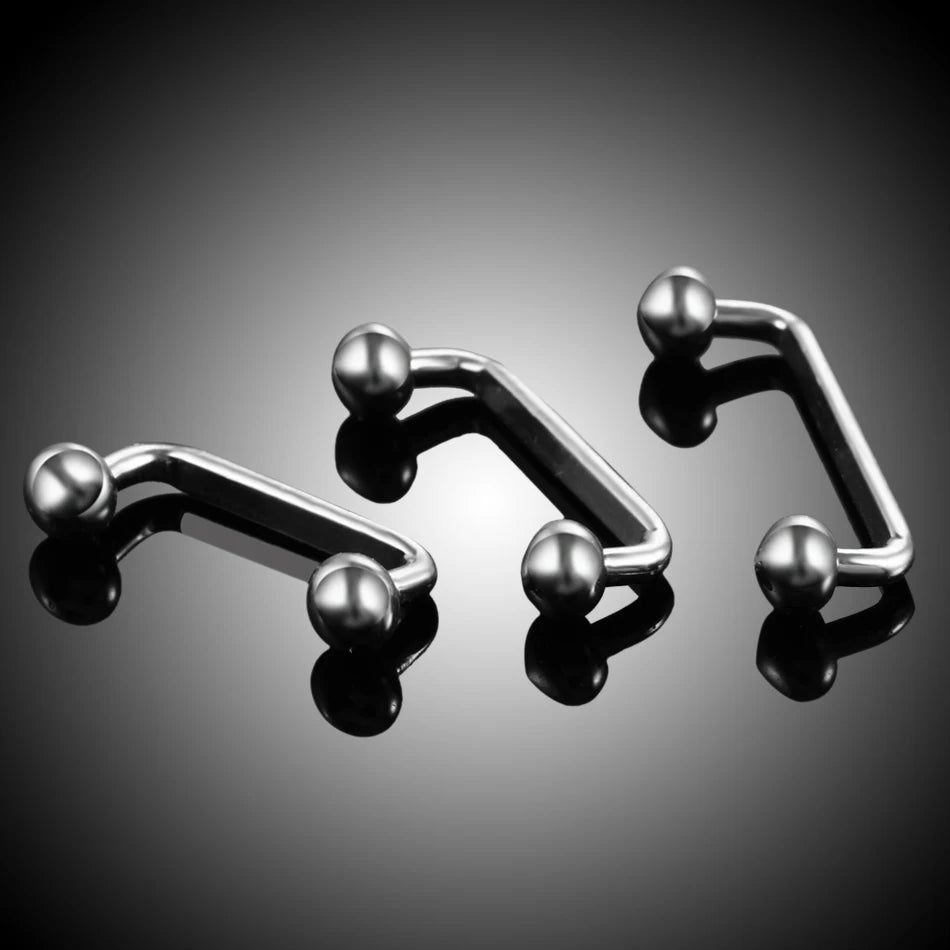 1PC Titanium 16G 14G External&Internal Thread Surface Bar Industrial Barbell CZ Micro Dermal Anchors Ring Piercings Sexy Jewelry