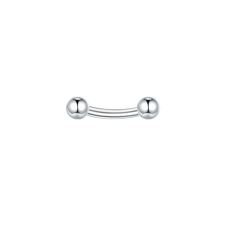 1/5PCS Steel Curved Barbell Banana Large Size 16G-00G Eyebrow Cartilage Tragus Piercing Earring Lip Stud Tongue Jewelry for Men