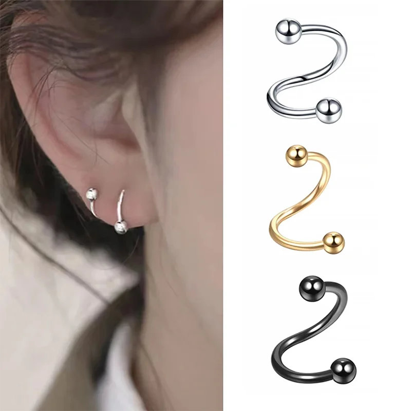 Versatile Stainless Steel Horseshoe Ring - Septum, Lip, Tragus Piercing