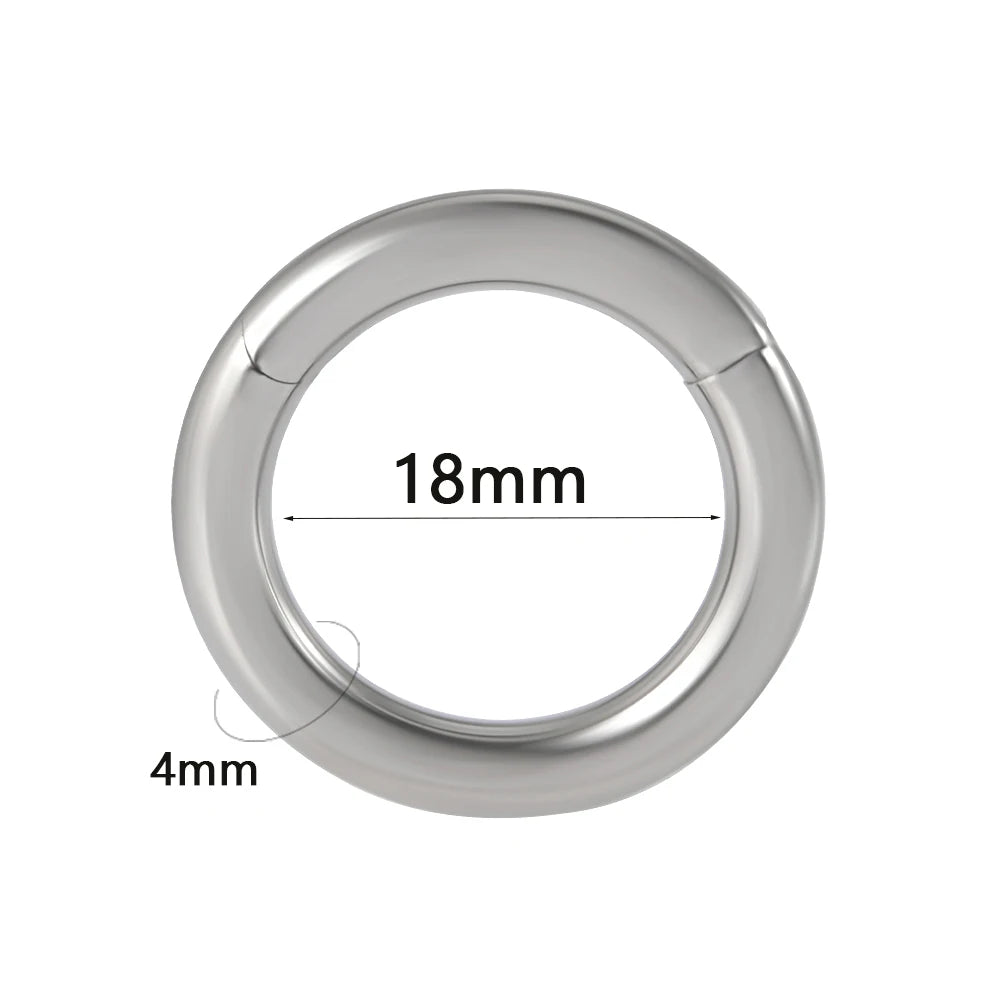1PC Surgical Steel Septum Clicker Segment Hinged Ring Nose Eyebrow Lip Hoop Ear Cartilage Tragus Helix Ear Lobe Piercing Jewelry
