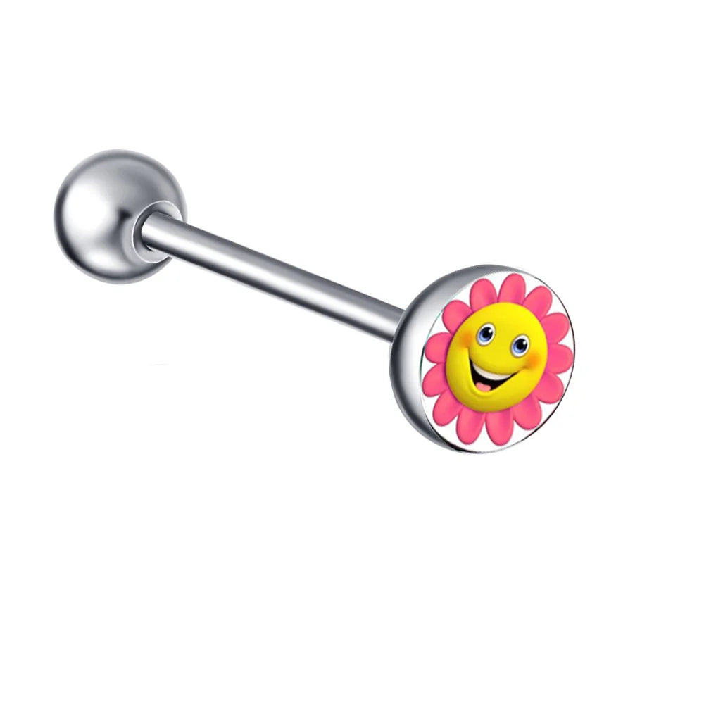 1PC 28 Styles Tongue Ring Piercing Sexy Tongue Barbell Surgical Stainless Steel Cross Nightclub Bar Stud Piercing Body Jewelry