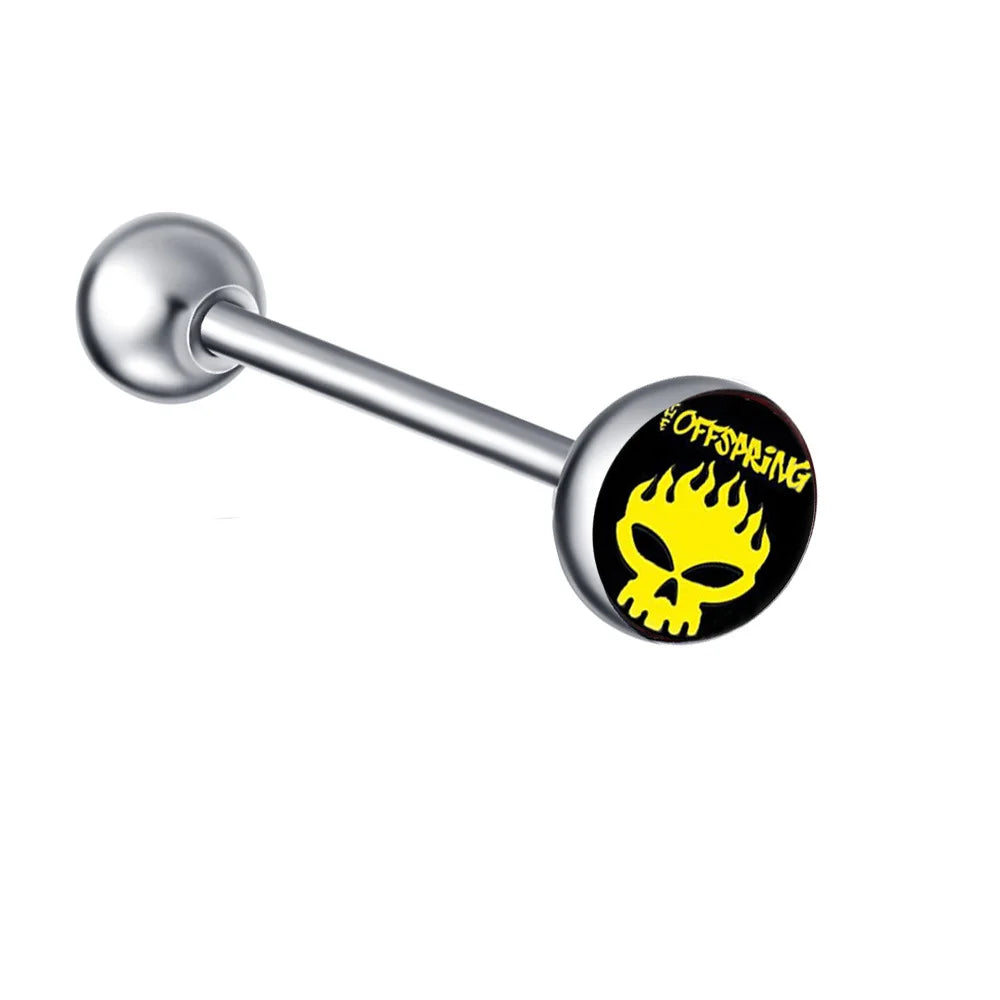 1PC 28 Styles Tongue Ring Piercing Sexy Tongue Barbell Surgical Stainless Steel Cross Nightclub Bar Stud Piercing Body Jewelry