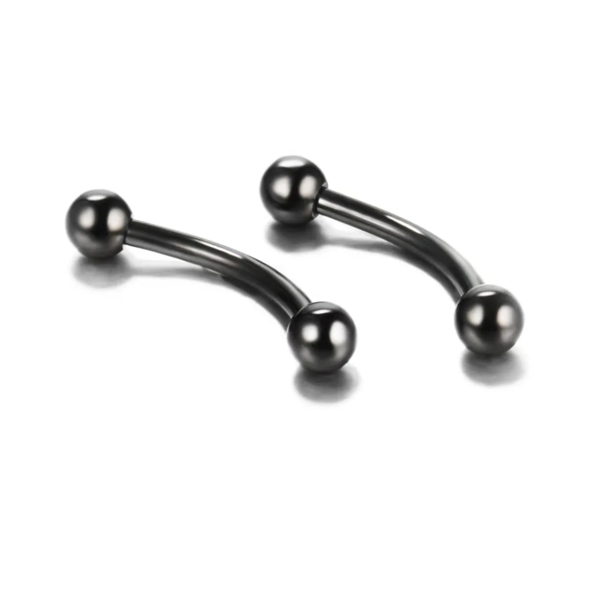 10Pcs Epoxy Curved Barbells Eyebrow Rings Piercing Jewelry Banana Bar Cartilage Tragus Body Piercing Gift