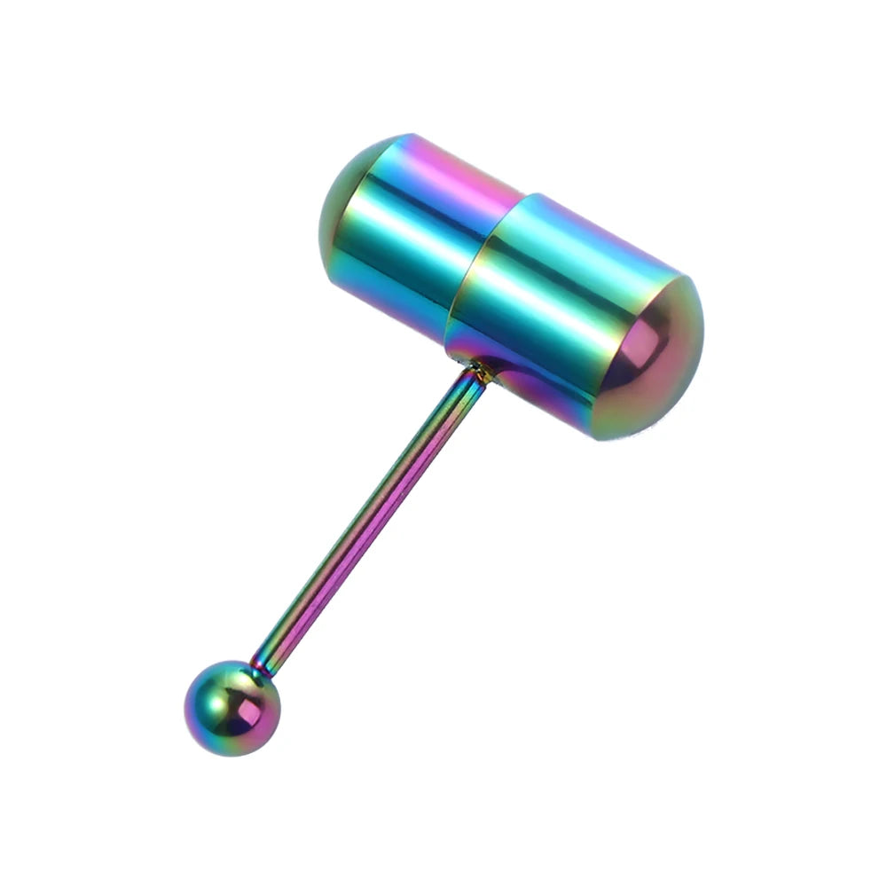 Vibrating Barbell Tongue Piercings Women Vibration Tongue Stud Piercing Jewelry Body Jewelry Vibrating Tongue Nail Tongue Ring