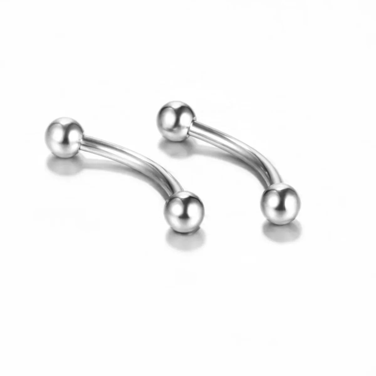 10Pcs Epoxy Curved Barbells Eyebrow Rings Piercing Jewelry Banana Bar Cartilage Tragus Body Piercing Gift