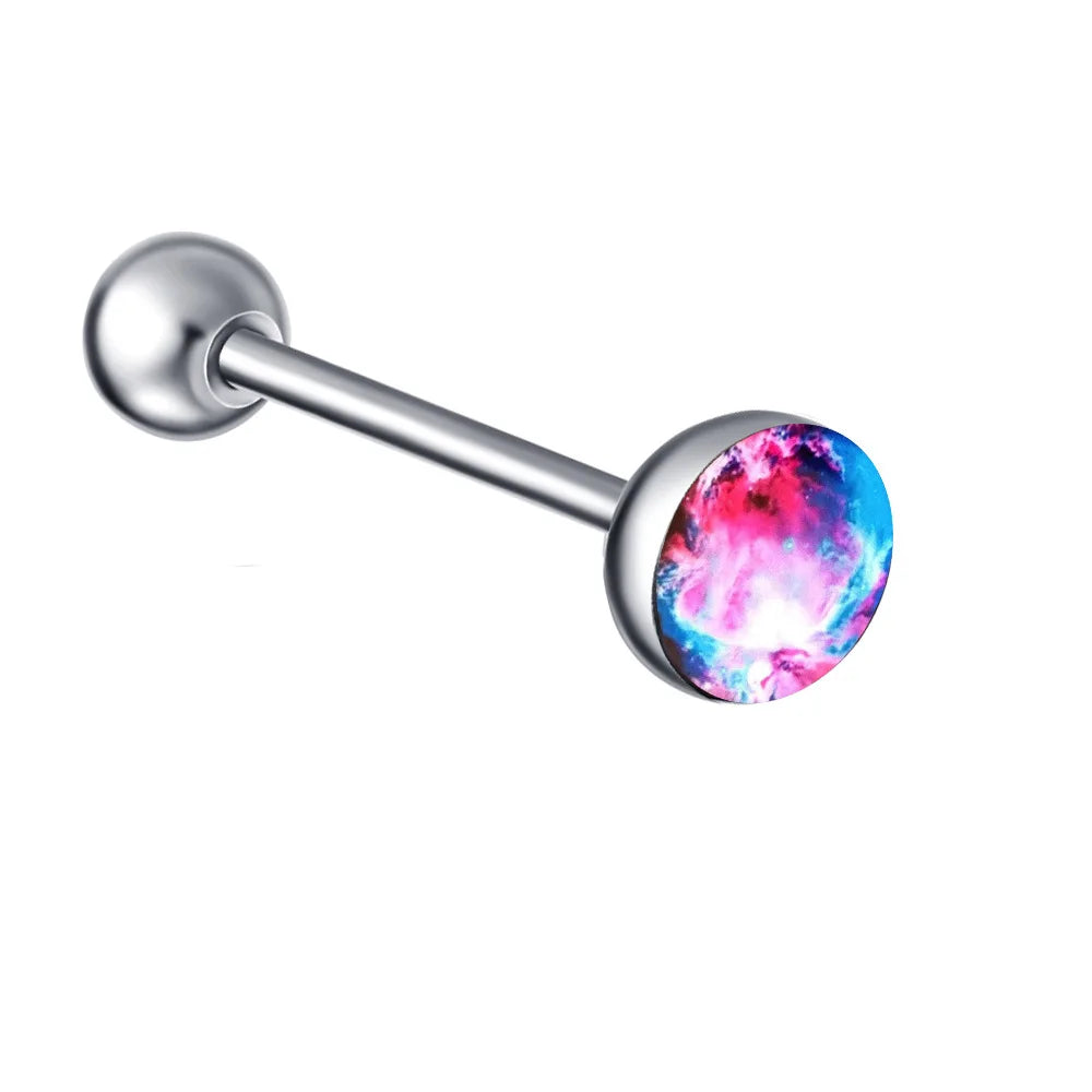 1PC 28 Styles Tongue Ring Piercing Sexy Tongue Barbell Surgical Stainless Steel Cross Nightclub Bar Stud Piercing Body Jewelry