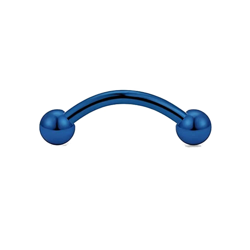 WKOUD Curved Barbell Stainless Steel Snake Eyes Eyebrow Ear Navel Lip Tongue Rings Nipplerings Nipple Ring Body Piercing Jewelry