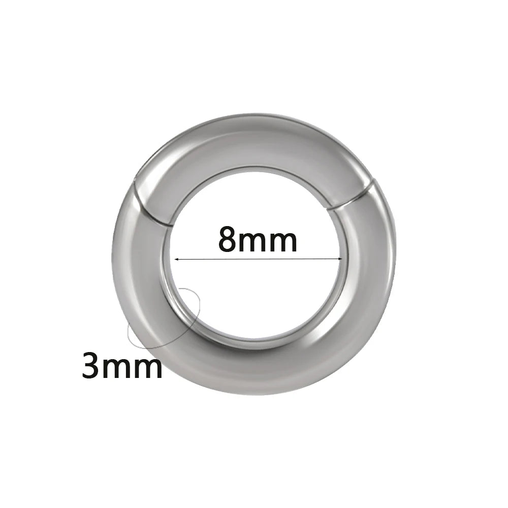 1PC Surgical Steel Septum Clicker Segment Hinged Ring Nose Eyebrow Lip Hoop Ear Cartilage Tragus Helix Ear Lobe Piercing Jewelry
