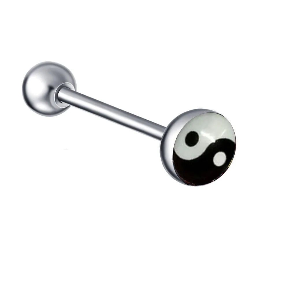 1PC 28 Styles Tongue Ring Piercing Sexy Tongue Barbell Surgical Stainless Steel Cross Nightclub Bar Stud Piercing Body Jewelry