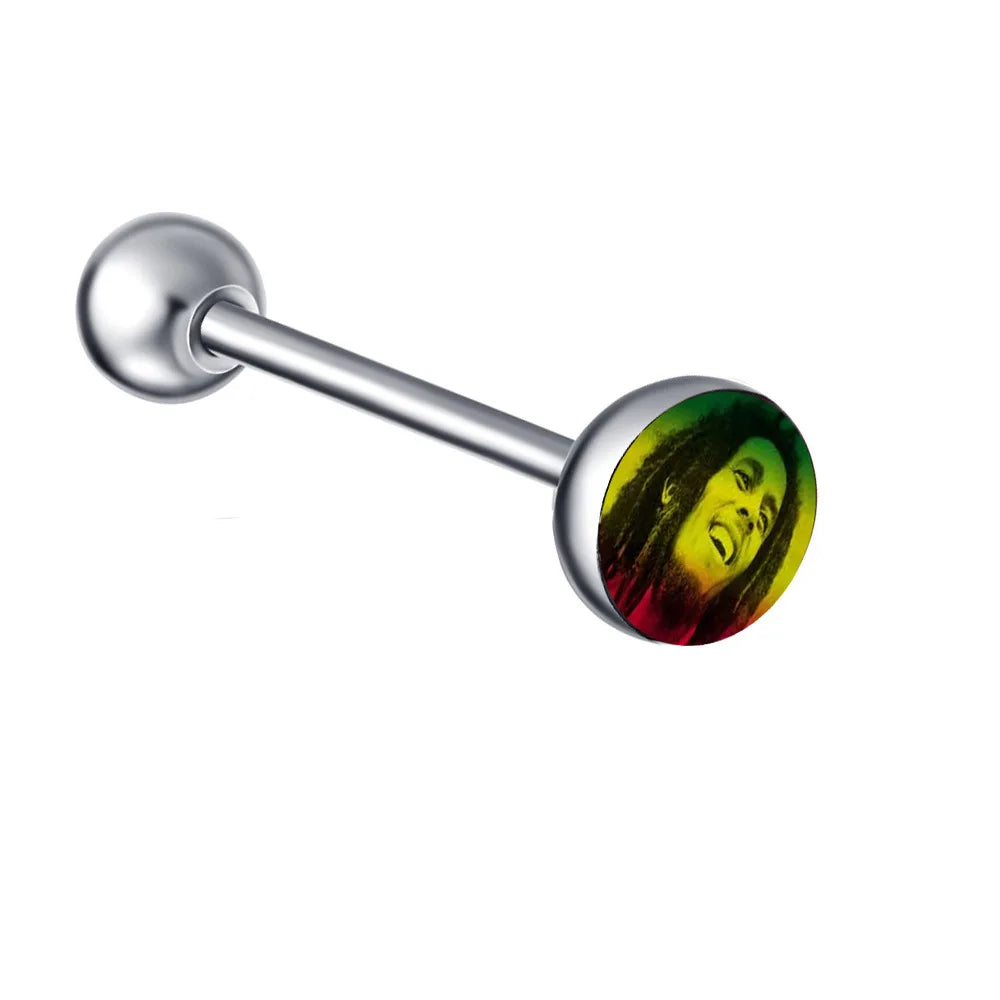 1PC 28 Styles Tongue Ring Piercing Sexy Tongue Barbell Surgical Stainless Steel Cross Nightclub Bar Stud Piercing Body Jewelry
