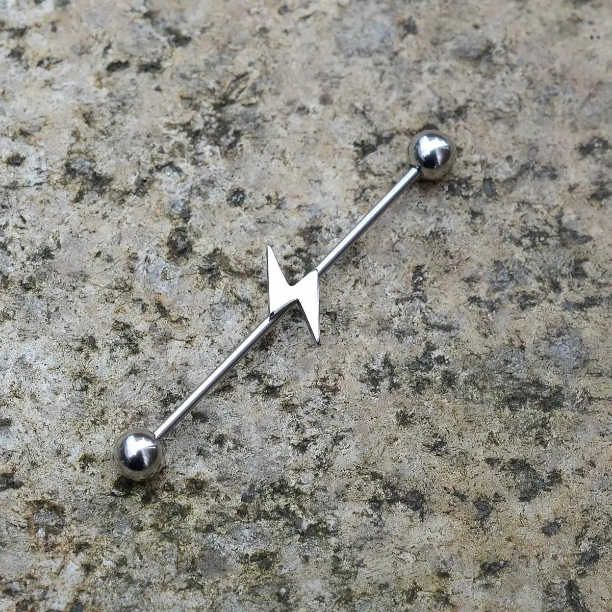 1PC Industrial Piercing Barbells Jewelry Stainless Steel CZ Heart Ball Pearl Cartilage Helix Earring Body Piercing for Women Men