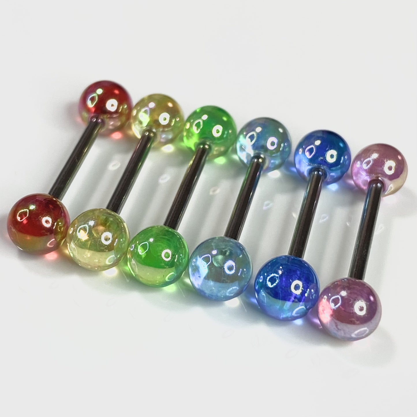 Tongue Nail Fashion Acrylic Tongue Ring Piercing Ear Nipple Rings Wear Lip Retro Stud Earring Puncture Jewelry