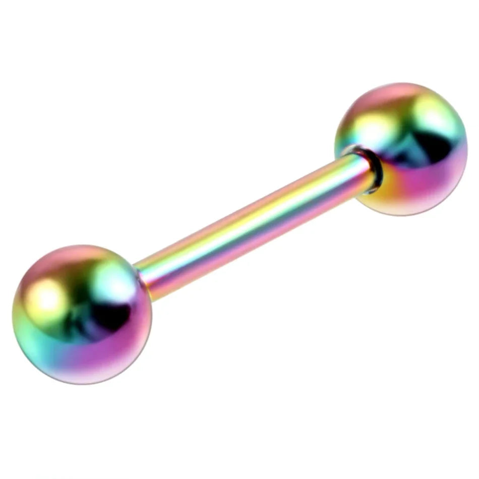 1PC Stainless Steel Heart Shaped Tongue Ring Barbell Tongue Piercing Cute Bar Ear Tragus Studs Labret Piercing Body Jewelry