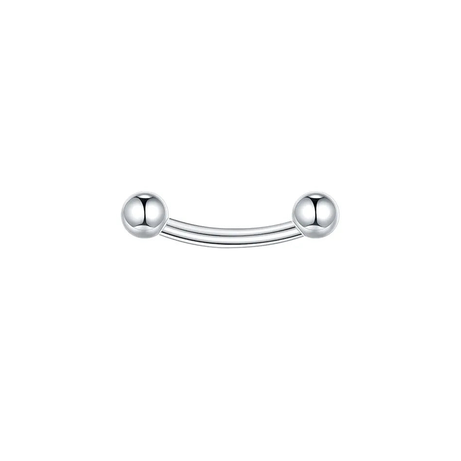 1/5PCS Steel Curved Barbell Banana Large Size 16G-00G Eyebrow Cartilage Tragus Piercing Earring Lip Stud Tongue Jewelry for Men