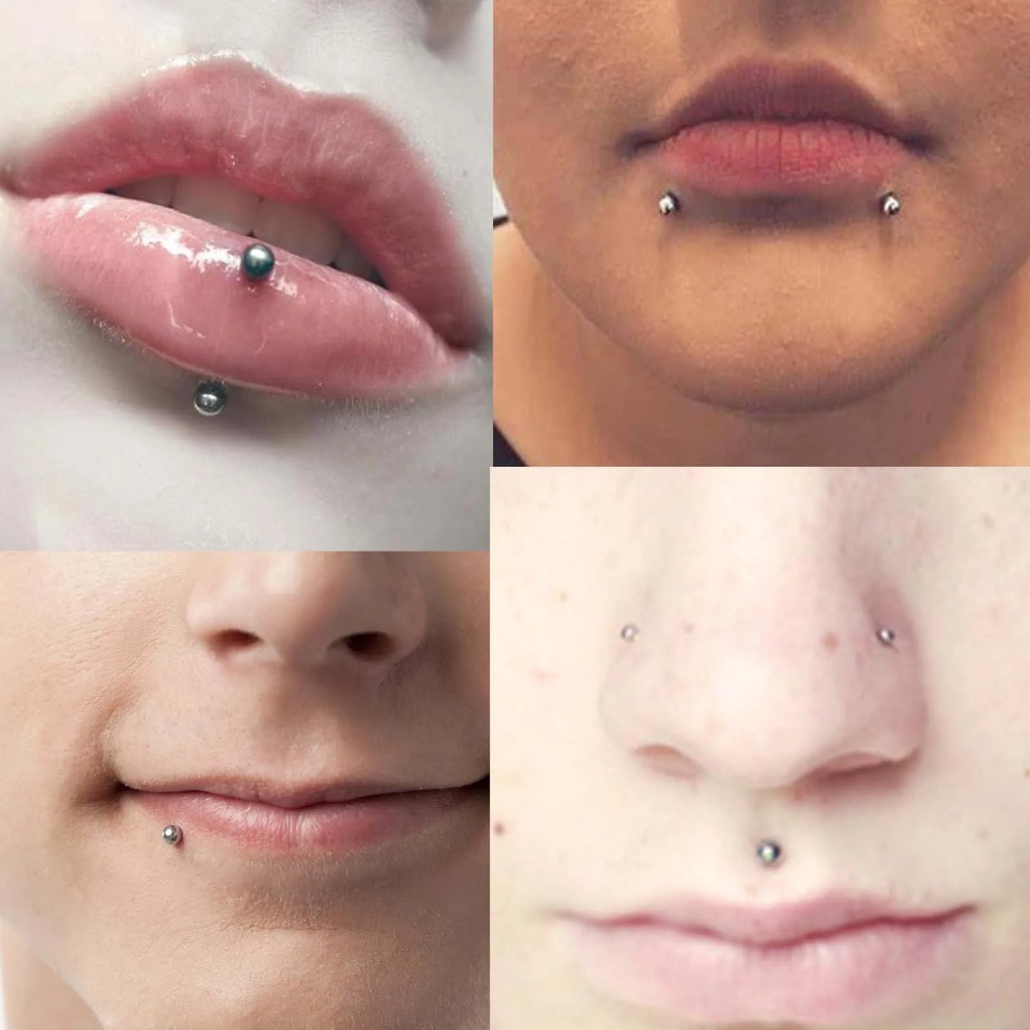12PCS 16G Stainless Steel Curved Barbell Eyebrow Tragus Helix Ear Belly Lip Ring Body Piercing Jewelry For Women and Men