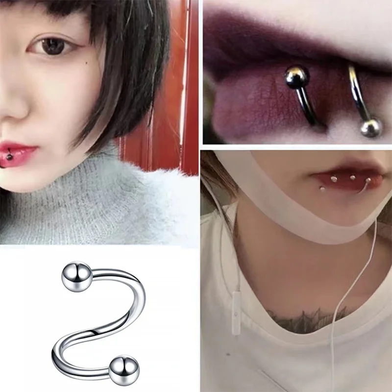 Versatile Stainless Steel Horseshoe Ring - Septum, Lip, Tragus Piercing