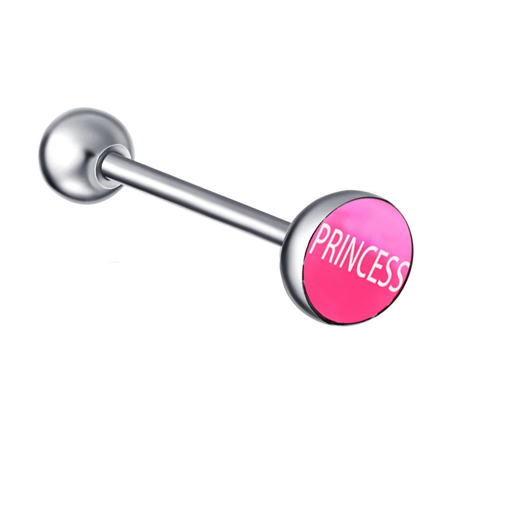 1PC 28 Styles Tongue Ring Piercing Sexy Tongue Barbell Surgical Stainless Steel Cross Nightclub Bar Stud Piercing Body Jewelry
