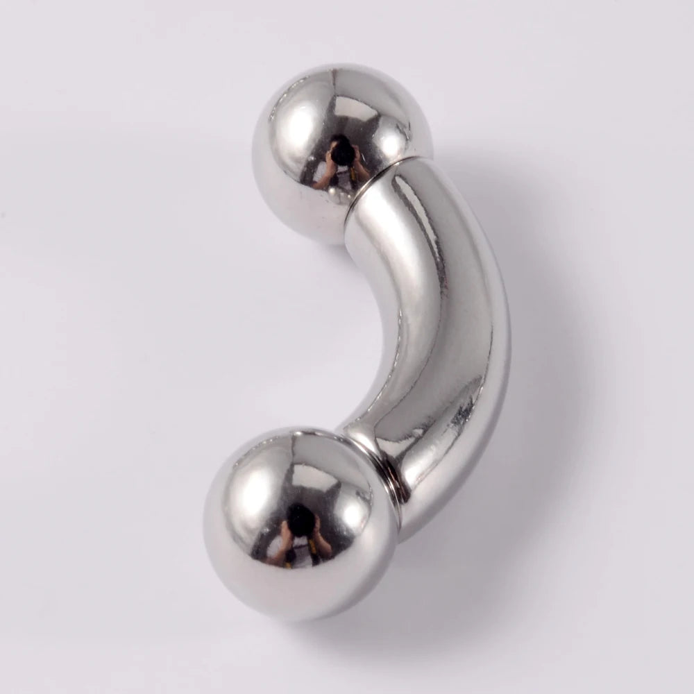 1PC Stainless Steel Straight Barbell Rings Curved Banana Penis Tragus Ear Piercing Male Genital Nipple Bar Fashion Body Piercing