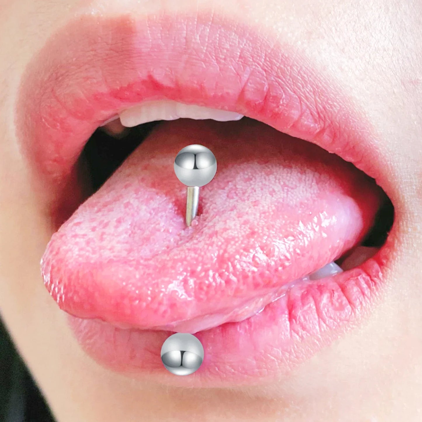 14G Tongue Rings Nipple Rings Surgical Steel Barbell Nipplering Body Piercing Jewelry for Women Men 12MM 14MM 16MM 18MM Bar Leng