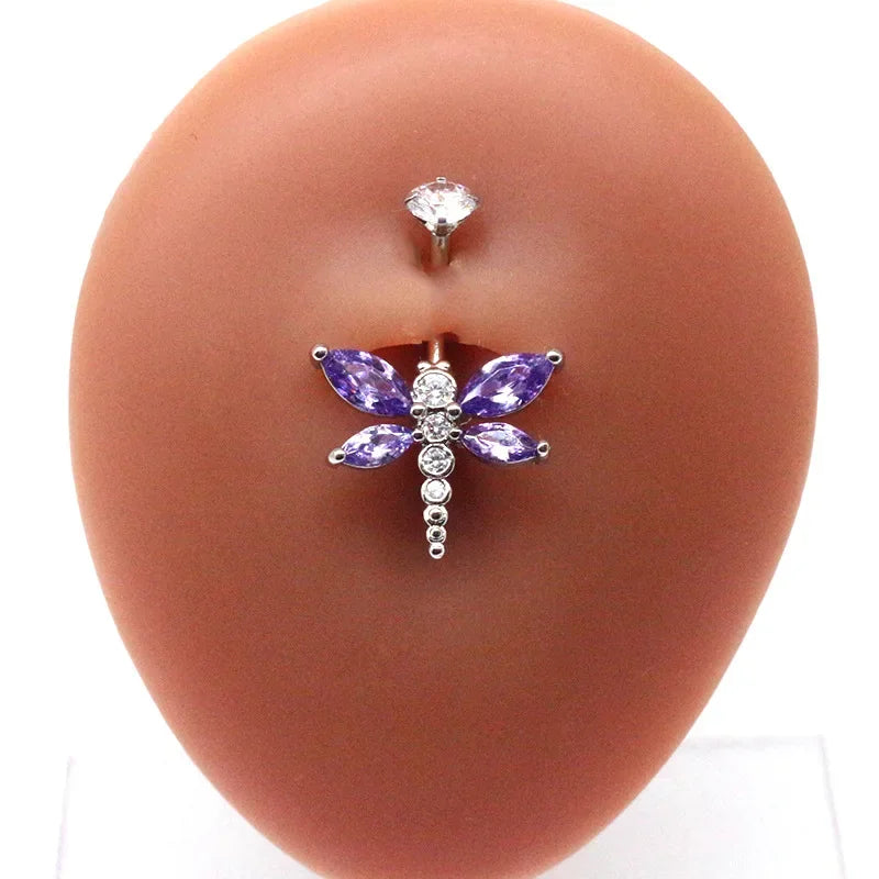 Trendy Stainless Steel Belly Button Ring for Versatile Styles