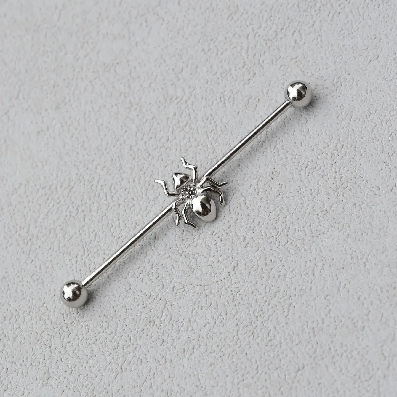 1PC Industrial Piercing Barbells Jewelry Stainless Steel CZ Heart Ball Pearl Cartilage Helix Earring Body Piercing for Women Men