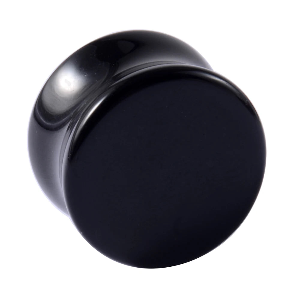 2PCS Heart Ear Plugs Natural Stone Ear Gauge Earring Flesh Tunnel Quartz Obsidian Opal Ears Expander Body Piercing 6-16mm