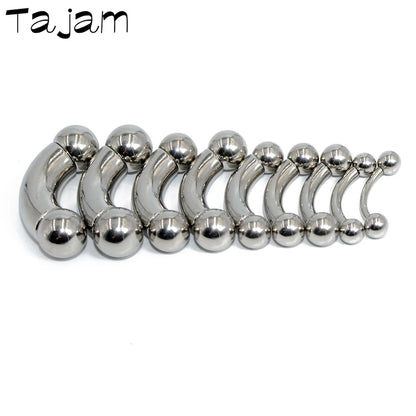 1PC Stainless Steel Straight Barbell Rings Curved Banana Penis Tragus Ear Piercing Male Genital Nipple Bar Fashion Body Piercing