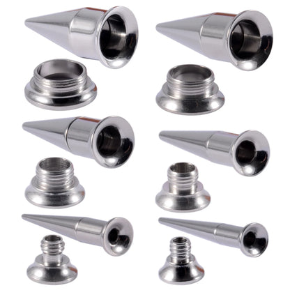 3PCS Unisex 2 in 1 Ear Taper Surgical Steel Screw Fit Interchangeable Ear Tunnel Stretcher Expander Ear Gauges Piercing Earrings