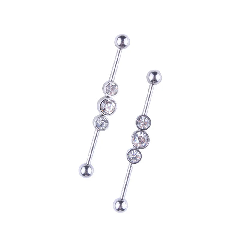 1pcs Rabbit Long Industrial Barbell Earring 316L Stainless Steel Industrial Piercing Body Jewelry пирсинг Bijoux