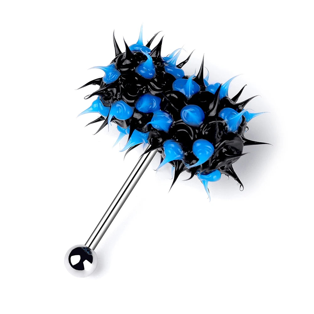 1Piece Surgical Steel Vibrating Tongue Ring 16G Tongue Piercing Ring Vibrating Tongue Piercing Bar Body Jewelry Lengua Fashion