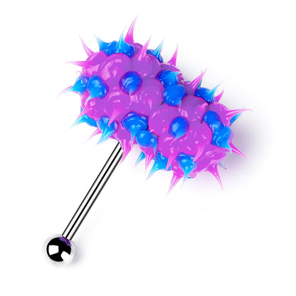 1Piece Surgical Steel Vibrating Tongue Ring 16G Tongue Piercing Ring Vibrating Tongue Piercing Bar Body Jewelry Lengua Fashion