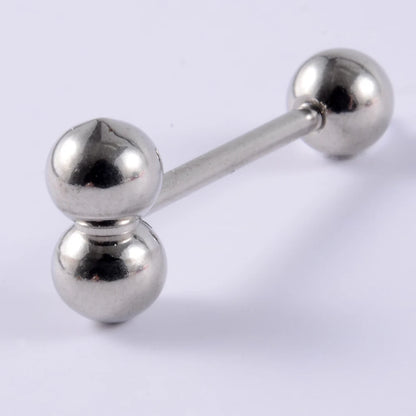 1PCS Surgical Steel Tongue Rings Punk Rock Style Hypoallergenic Piercing Tongue Nails Tongue Barbells Piercing Body Jewelry 14g