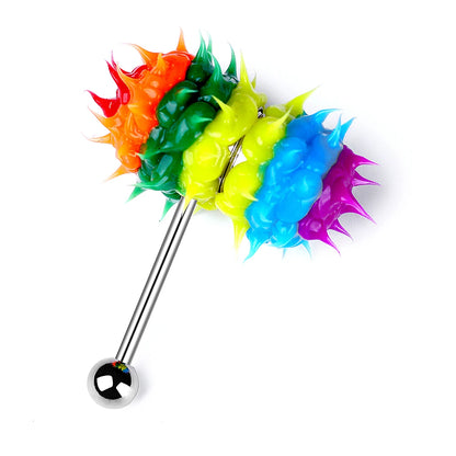 1Piece Surgical Steel Vibrating Tongue Ring 16G Tongue Piercing Ring Vibrating Tongue Piercing Bar Body Jewelry Lengua Fashion