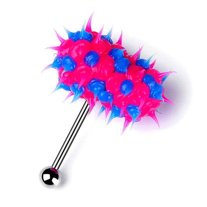 1Piece Surgical Steel Vibrating Tongue Ring 16G Tongue Piercing Ring Vibrating Tongue Piercing Bar Body Jewelry Lengua Fashion