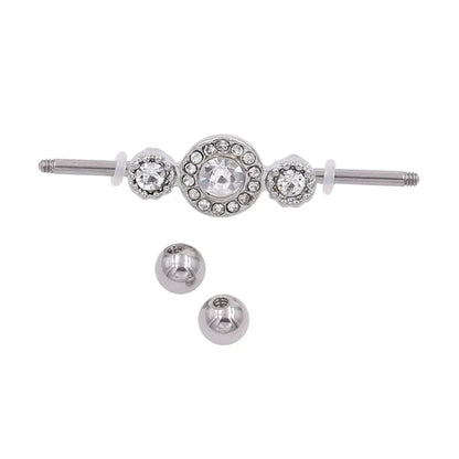 1PC Industrial Barbell Piercing Earrings Long Bar Cartilage Scaffold  Body Jewery