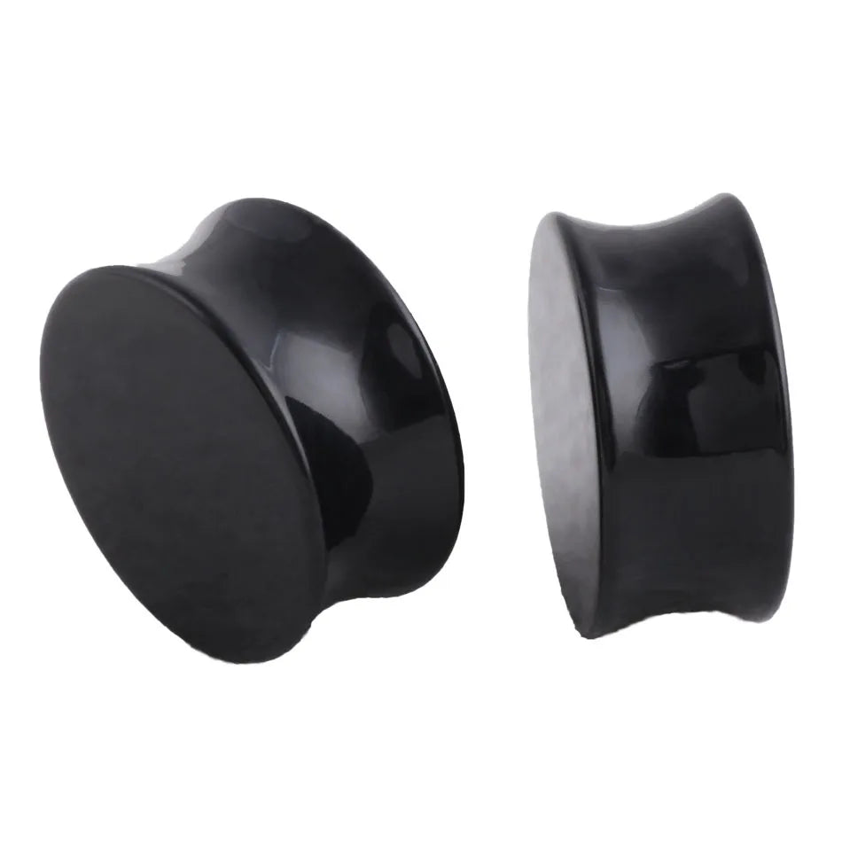 Pair Saddle Acrylic Ear Plugs Tunnels Piercigns Plug Ear Expanders Stretchers Earring Gauges for Men Women Body Jewelry