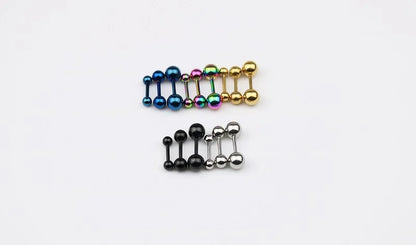 Stainless Steel Tragus Stud Earrings for Men and Women - 3pc Set